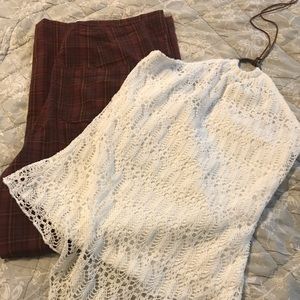 Wide leg pants and/or top together or separate